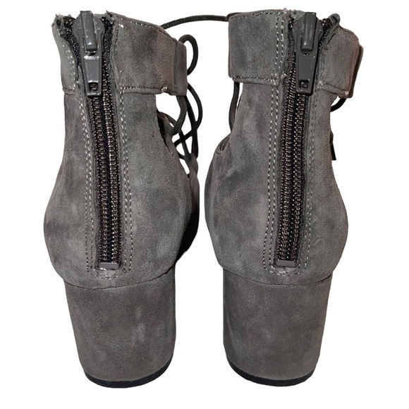Nine West - Grey suede lace up Pump / Bootie - size 6.5 M - Picture 5 of 7